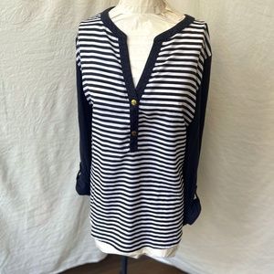 Michael Kors mid sleeve blouse shirt Sz L